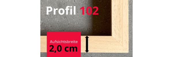 Profil 102 (2cm Aufsicht)