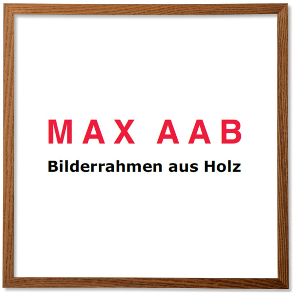 Sale Bilderrahmen Massivholz Profil 102 30x30 Esche Dunkel Normalglas