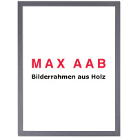 Bilderrahmen Massivholz P116 21x30 Anthrazit Normalglas