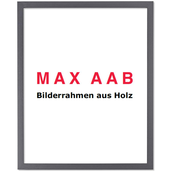 Sale Bilderrahmen Massivholz Profil 102 24x30 Anthrazit Normalglas