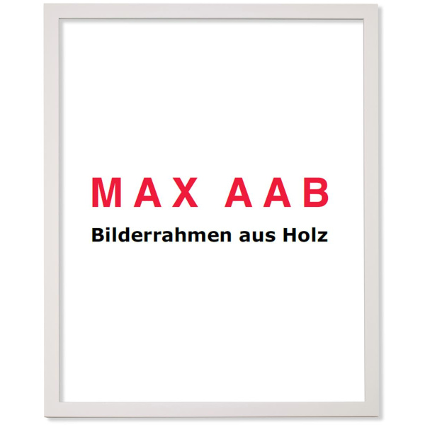 Bestseller Bilderrahmen Massivholz P102 42x59,4 DIN A2 Weiss Normalglas