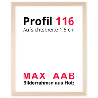 Bilderrahmen aus Massivholz Sonderformate Profil 116