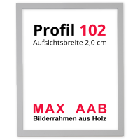 Bilderrahmen aus Massivholz Sonderformate Profil 102