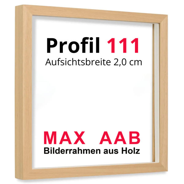 Objektrahmen aus Massivholz Sonderformate Profil 111