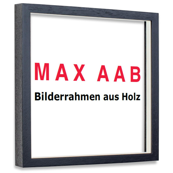 SF Objektrahmen Massivholz Profil 111 21x30 Schwarz Normalglas