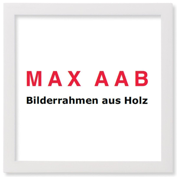 Bilderrahmen Massivholz P116 9x9 Weiss Normalglas